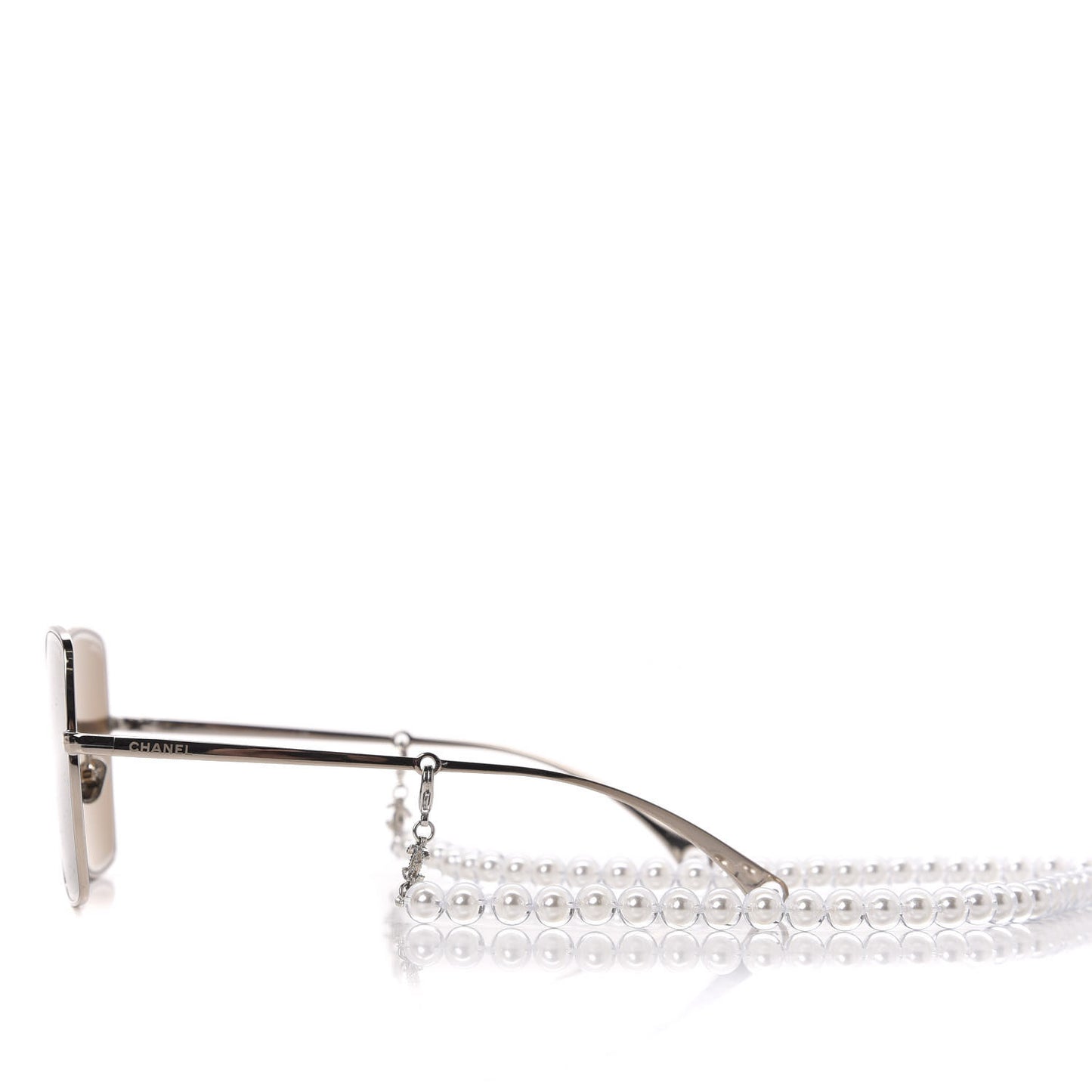 Butterfly Removable Pearl Chain Sunglasses 4262 Brown
