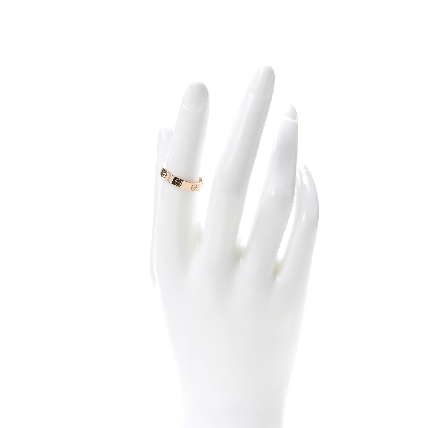 Cartier 18K Pink Gold 3.5mm LOVE Wedding Band Ring 53 6.5 2 of 5