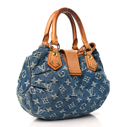 Louis Vuitton Monogram Denim Pleaty Blue 3 of 12