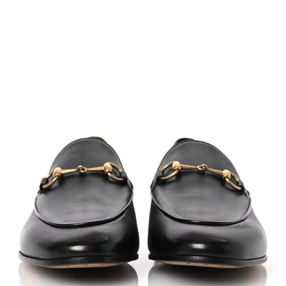 Gucci Calfskin Horsebit Womens Jordaan Loafers 39.5 Black 2 of 13