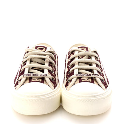 Christian Dior Canvas Oblique Walk'N'Dior Low Top Sneakers 36 Deep Amaranth 3 of 11