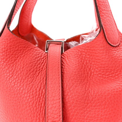 Hermes Taurillon Clemence Picotin Lock 18 PM Rose Jaipur 7 of 10
