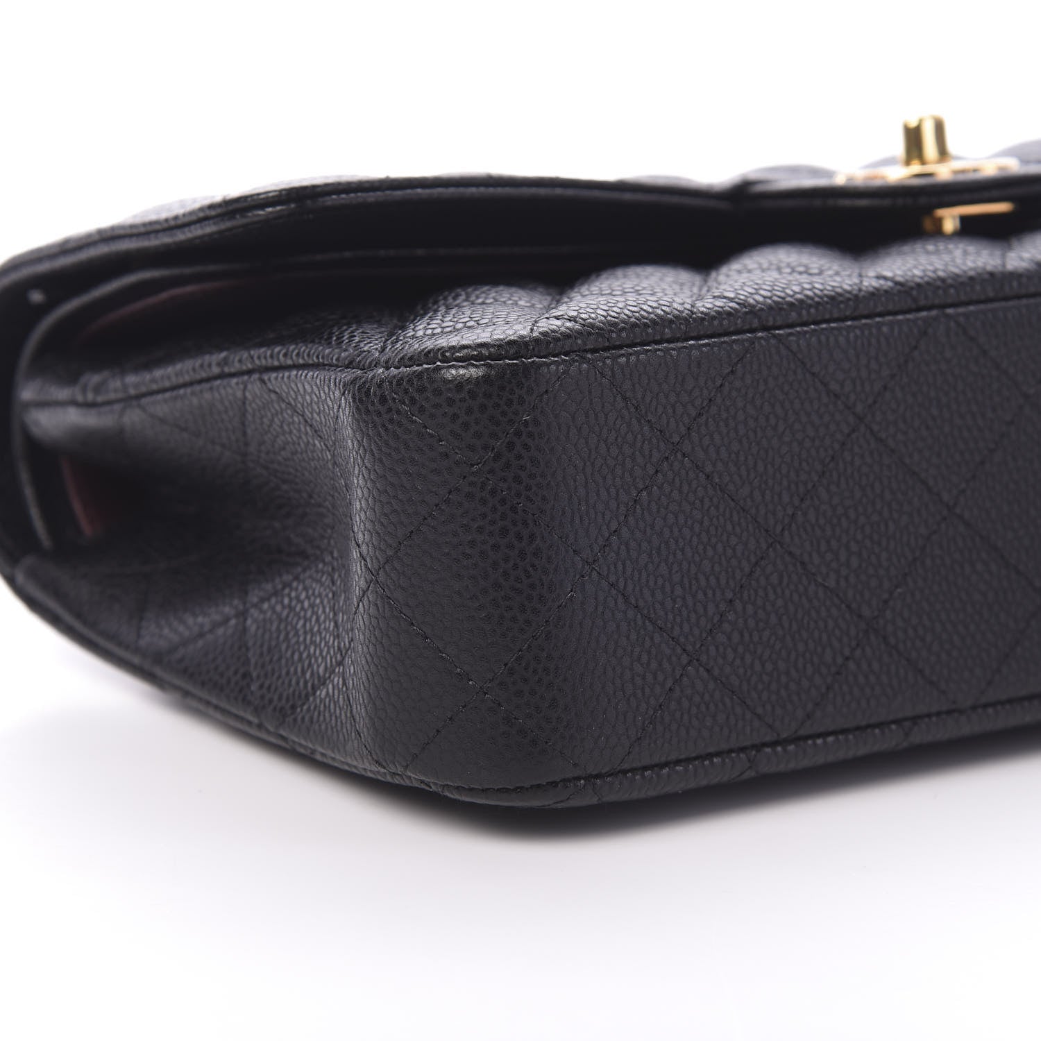 Chanel Caviar Quilted Medium Double Flap Black 7 of 9