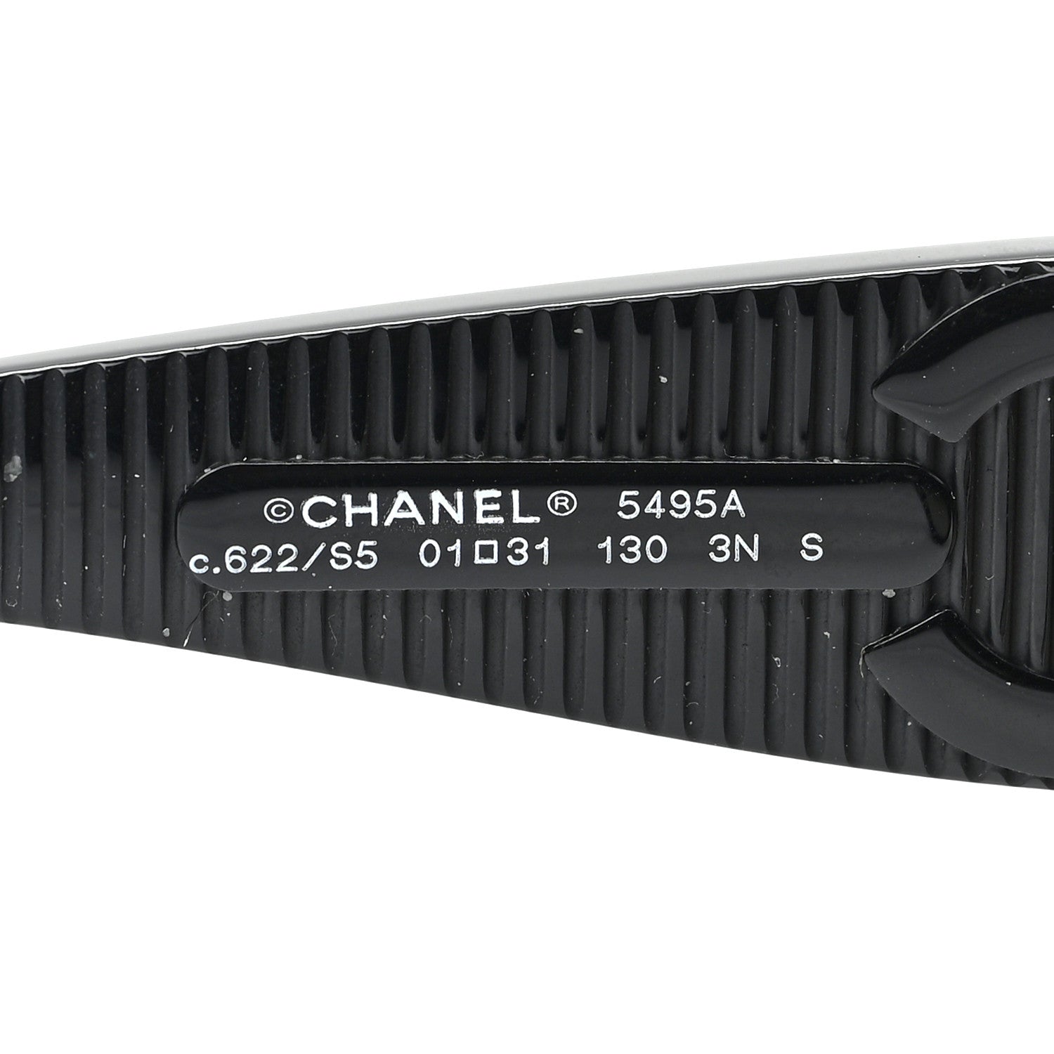 Chanel Acetate Shield Sunglasses 5495A Black 6 of 6