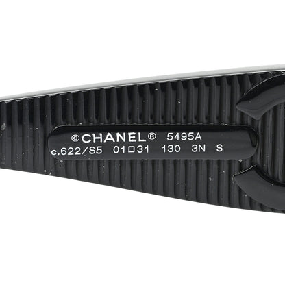 Chanel Acetate Shield Sunglasses 5495A Black 6 of 6