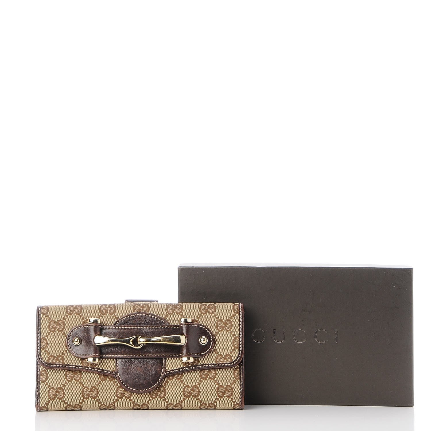 Gucci Monogram Pelham Continental Wallet Brown 10 of 10