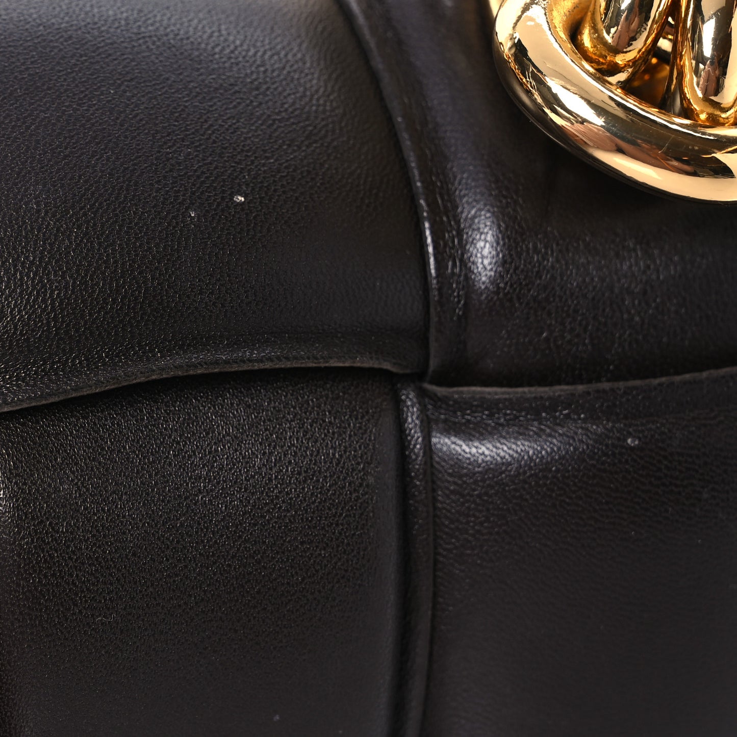 Lambskin Maxi Intreccio Padded Chain Cassette Crossbody Bag Fondant