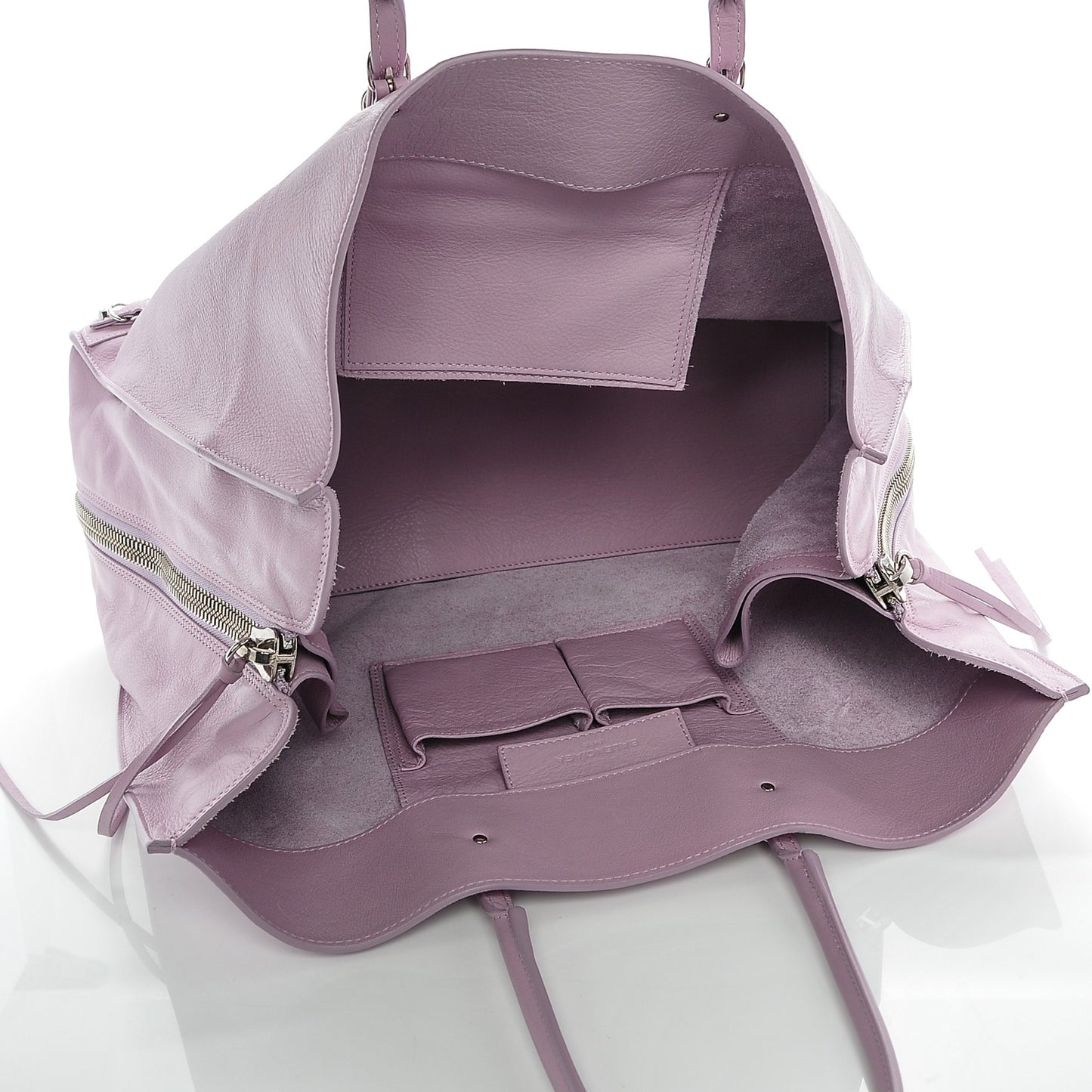 Veau Papier A4 Zip Around Tote Rose Orchid
