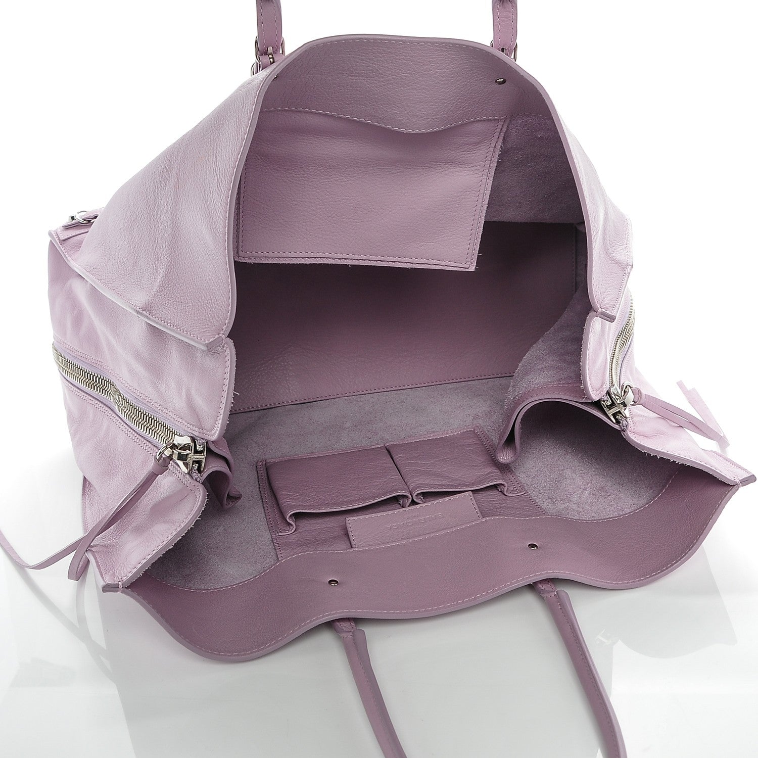 Balenciaga Veau Papier A4 Zip Around Tote Rose Orchid 5 of 8
