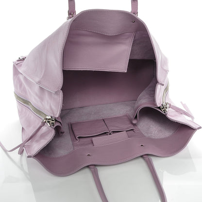 Balenciaga Veau Papier A4 Zip Around Tote Rose Orchid 5 of 8