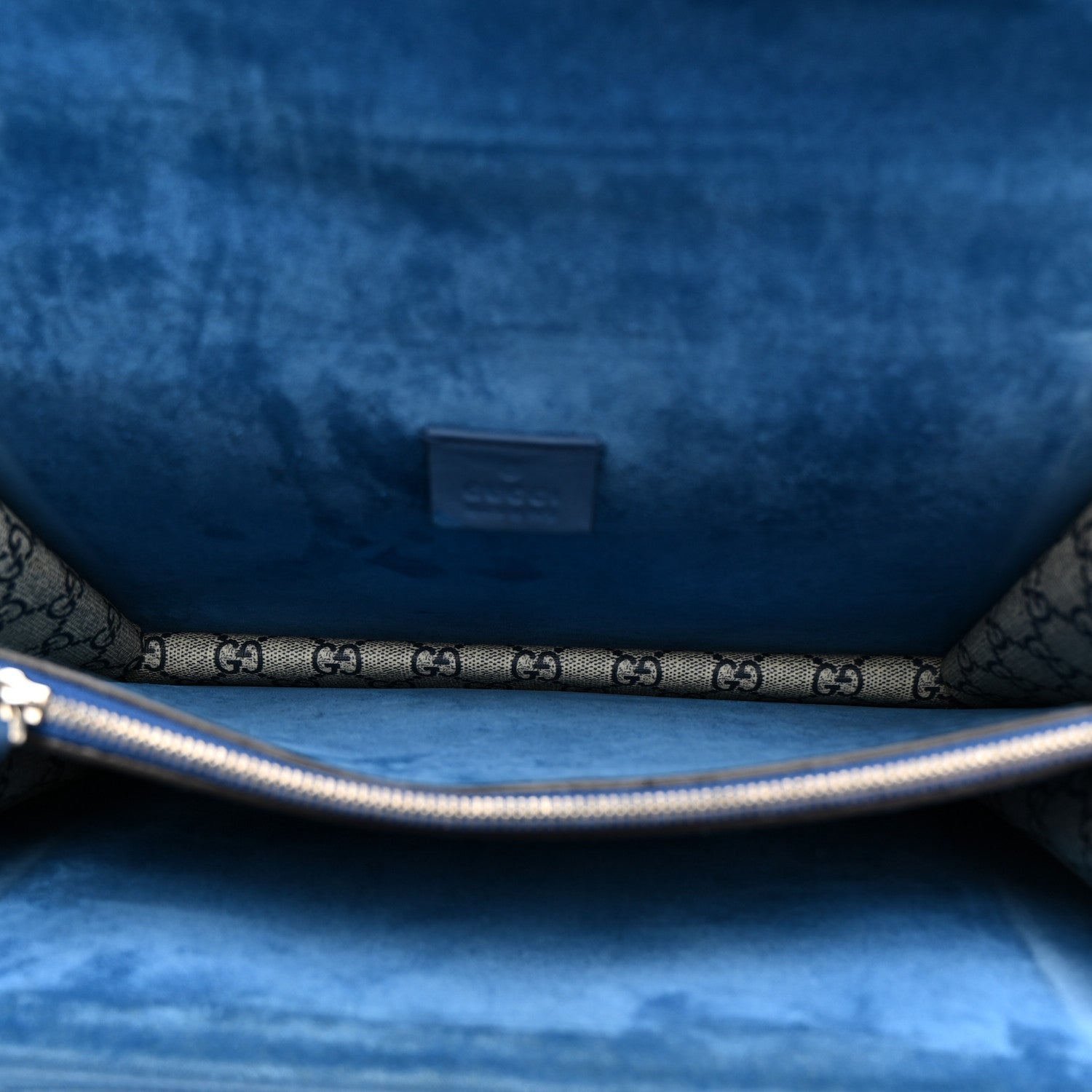Gucci GG Supreme Monogram Blooms Medium Dionysus Shoulder Bag Beige Navy Vintage Blue 6 of 18