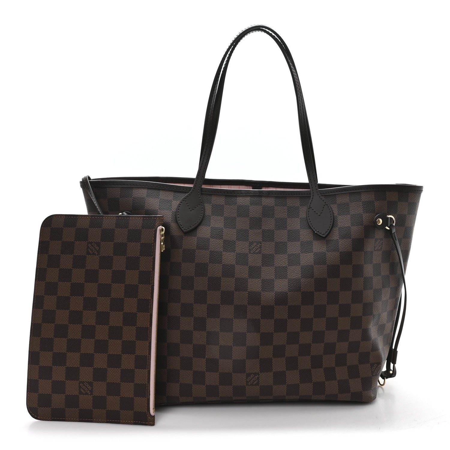 Louis Vuitton Damier Ebene Neo Neverfull MM Rose Ballerine 3 of 10