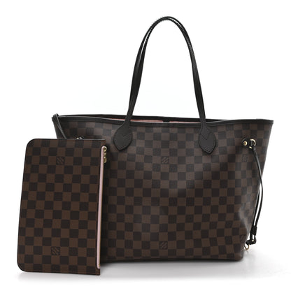 Louis Vuitton Damier Ebene Neo Neverfull MM Rose Ballerine 3 of 10