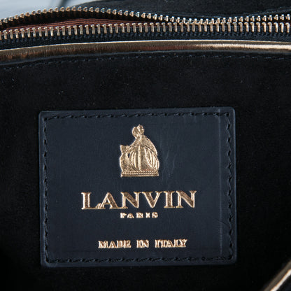 Lanvin Calfskin Flap Shoulder Bag Black 6 of 6