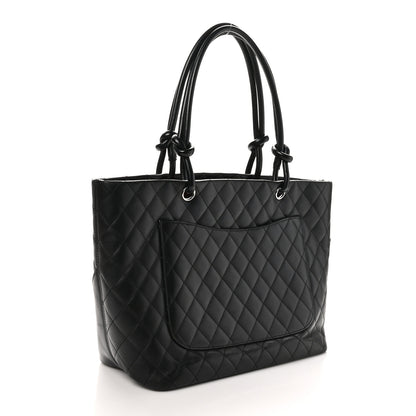 Chanel Calfskin Quilted Large Cambon Tote Black 3 of 10
