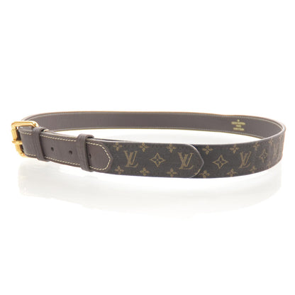 Louis Vuitton Mini Lin Mongram Ebene Belt 38 4 of 6