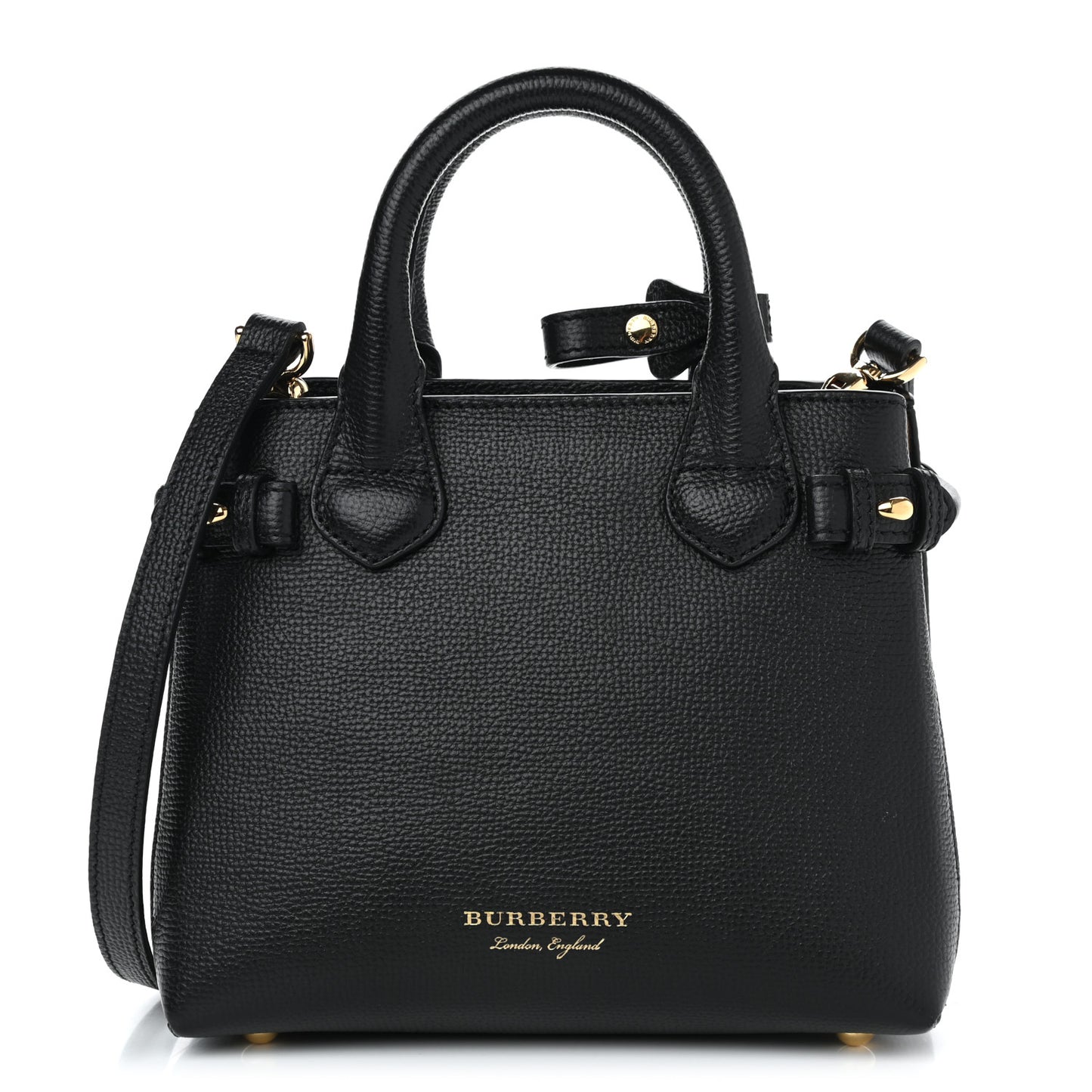 Derby Calfskin House Check Baby Banner Tote Black