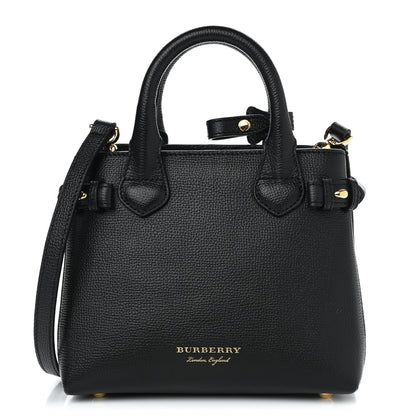 Burberry Derby Calfskin House Check Baby Banner Tote Black 1 of 9