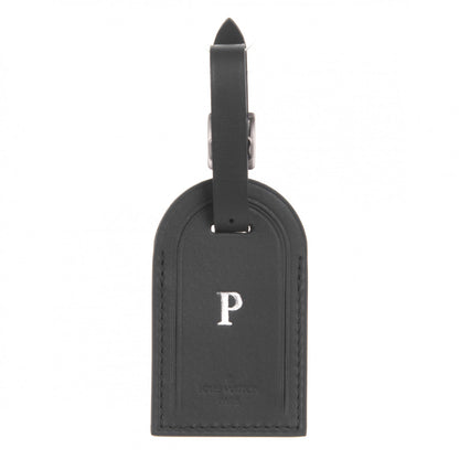 Louis Vuitton Calfskin Luggage Tag Black 1 of 3