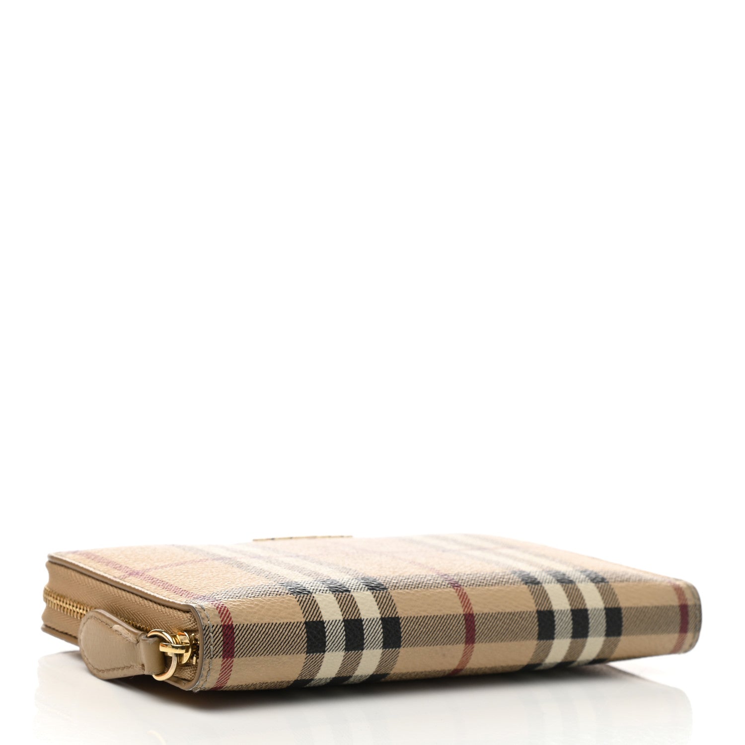 Burberry Haymarket Check Large Ziggy Zip Around Wallet Dusty Pink 4 of 9
