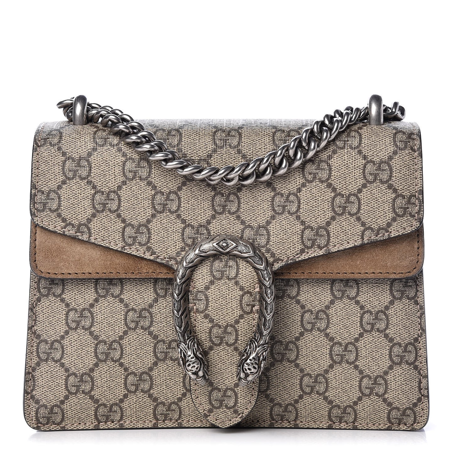 GG Supreme Monogram Mini Dionysus Shoulder Bag Taupe
