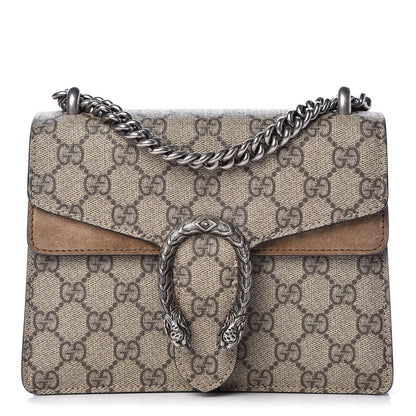 Gucci GG Supreme Monogram Mini Dionysus Shoulder Bag Taupe 1 of 11