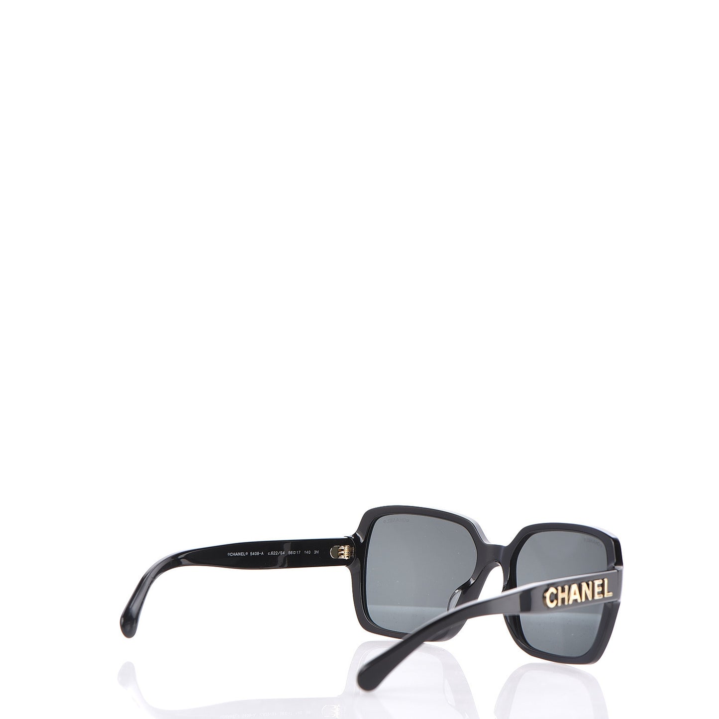 Acetate Polarized Square Sunglasses 5408 Black