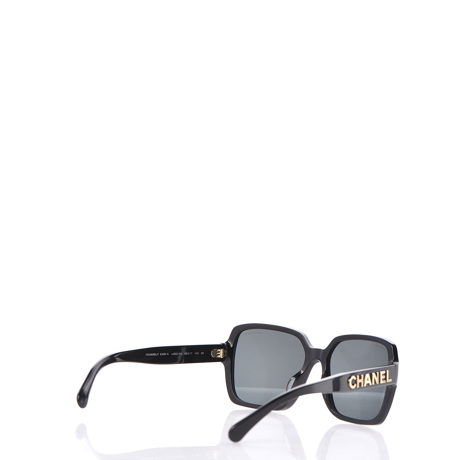 Chanel Acetate Polarized Square Sunglasses 5408 Black 4 of 7
