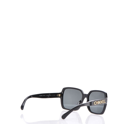 Chanel Acetate Polarized Square Sunglasses 5408 Black 4 of 7