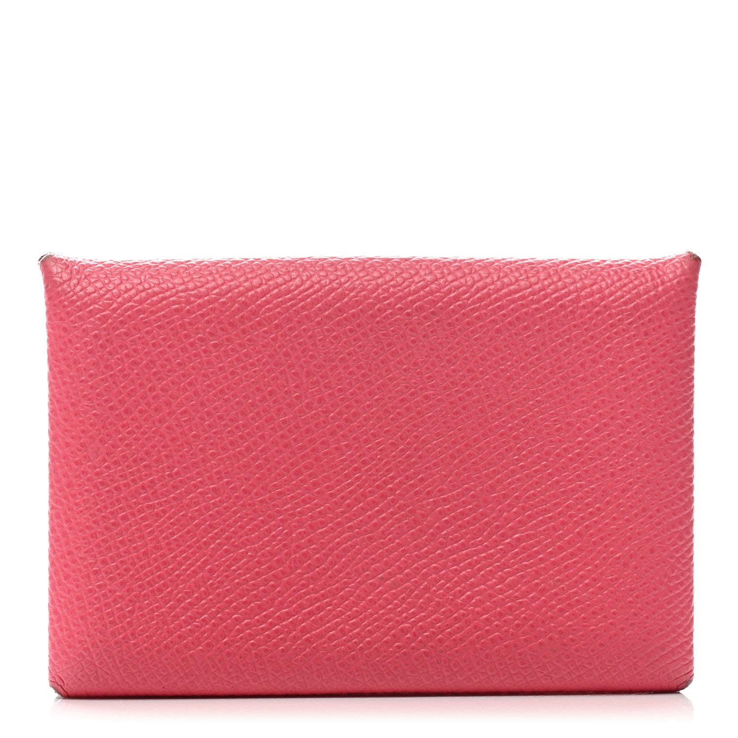 Hermes Epsom Calvi Card Case Rose Azalee 1 of 8