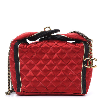 Chanel Satin Paris Shanghai Take Away Evening Bag Red 1 of 12