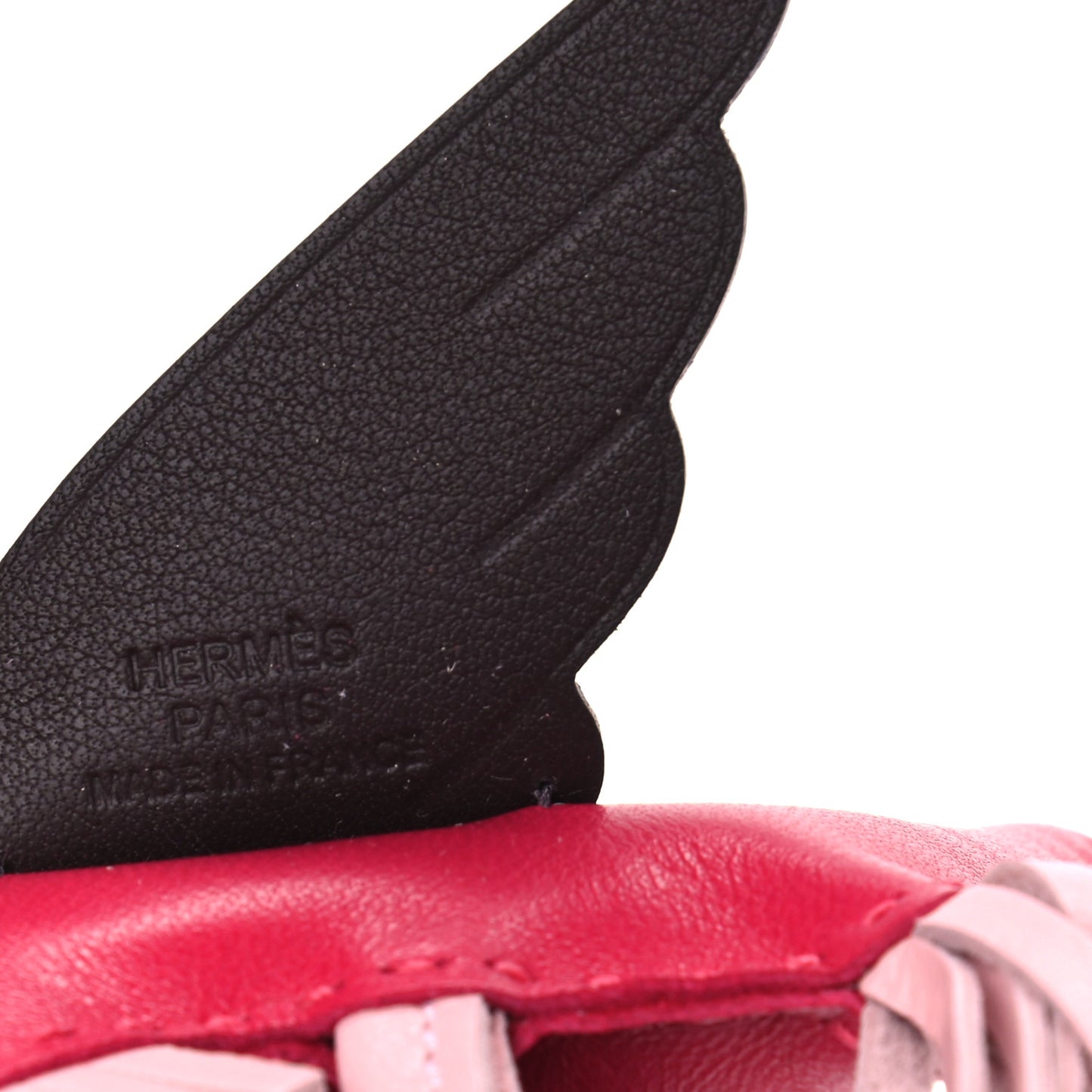 Milo Lambskin Grigri Rodeo Pegase Horse Bag Charm PM Framboise Rose Sakura Rouge Sellier