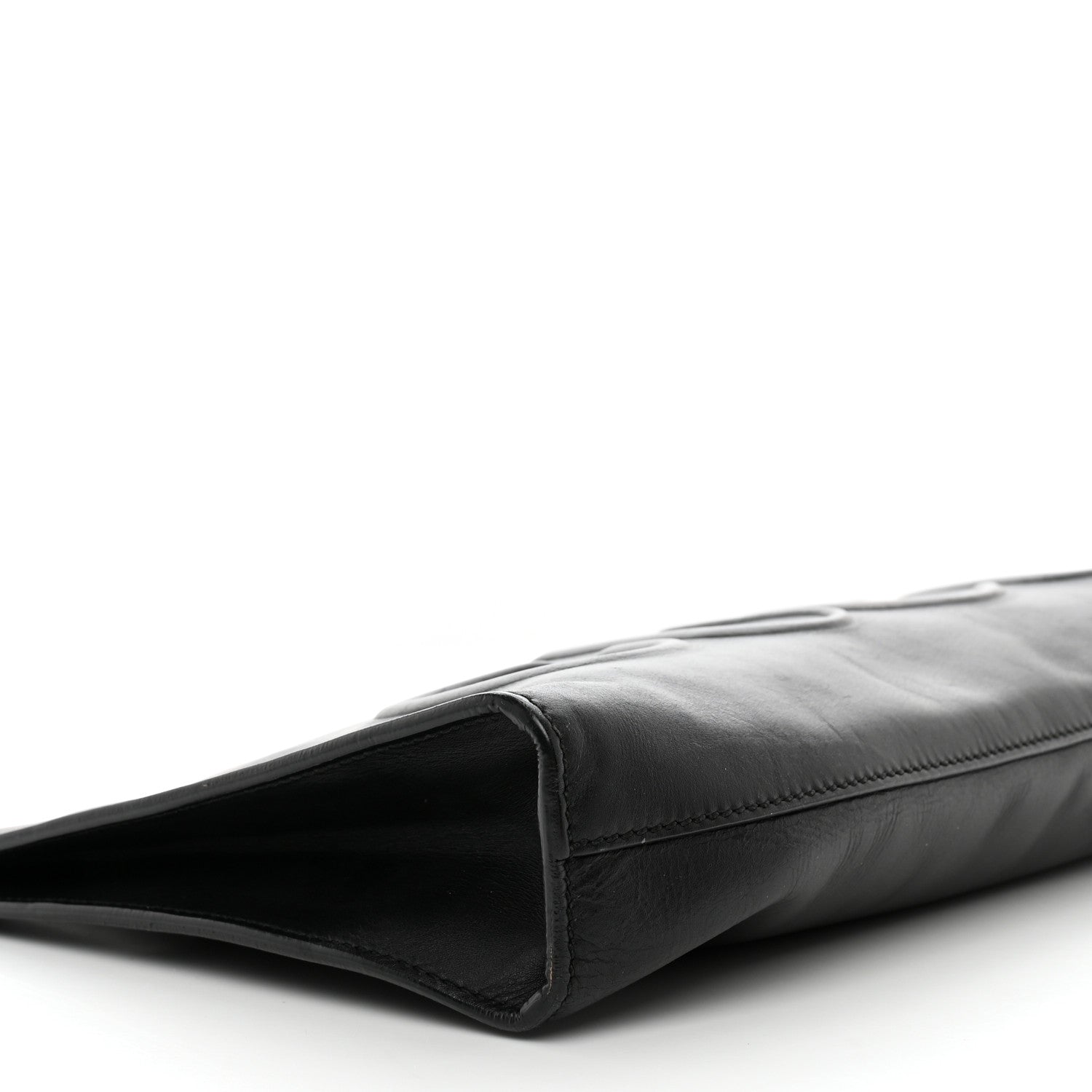 Gucci Calfskin Embossed XL Clutch Black 10 of 14