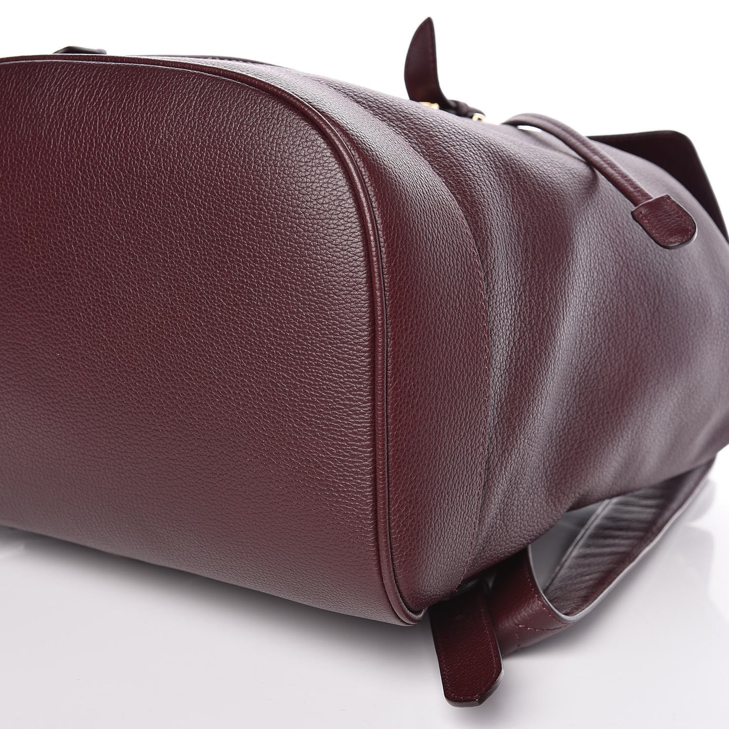 Grainy Calfskin Backpack Mahogany