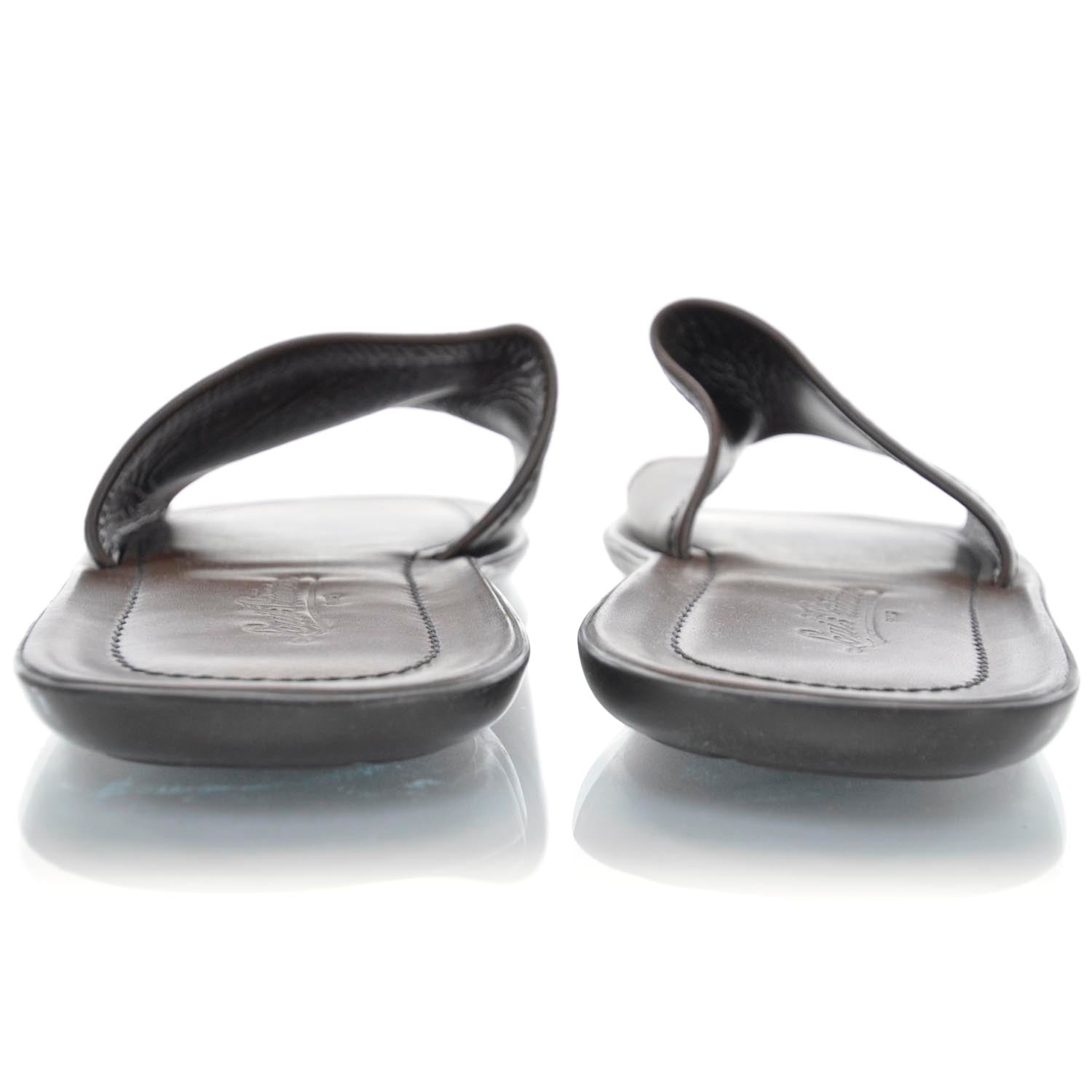 Louis Vuitton Leather Mule Sandals Brown 11 3 of 7