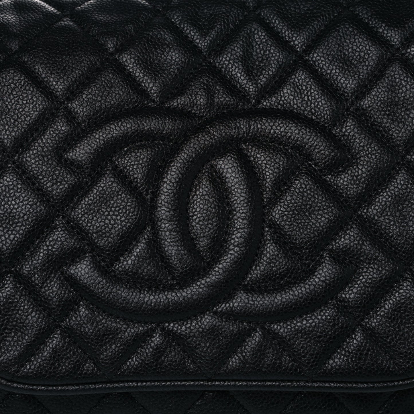 Caviar Quilted Timeless Accordion Flap Black