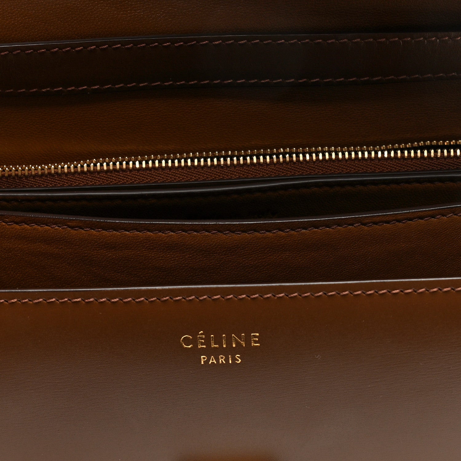 Celine Box Calfskin Medium Classic Box Flap Bag Camel 6 of 9