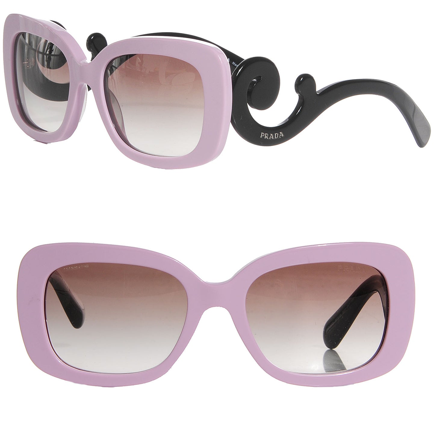 Acetate Baroque Sunglasses SPR 27O Purple Black
