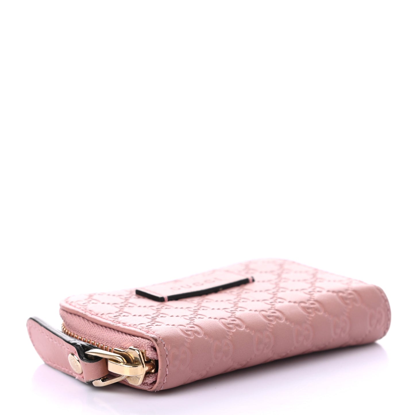 Microguccissima Zip Around Card Case Soft Pink