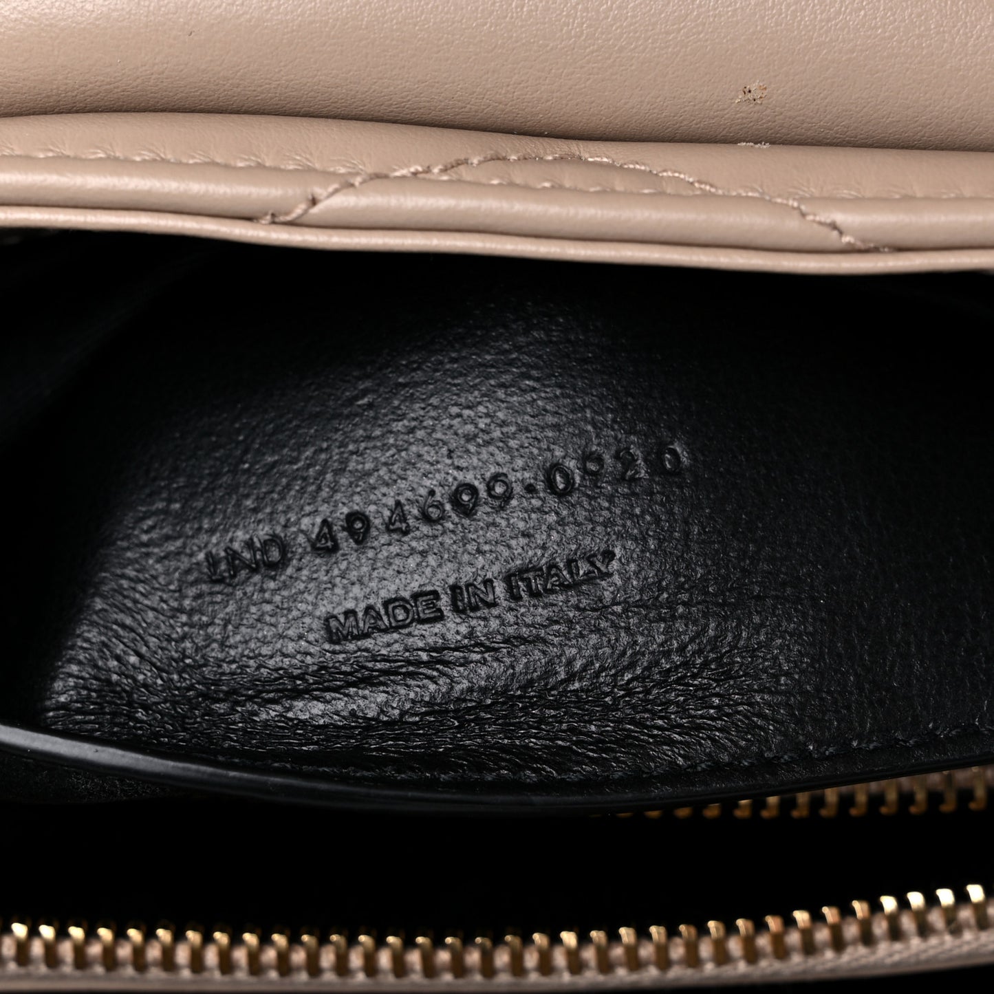 Calfskin Y Quilted Monogram Small Loulou Chain Satchel Dark Beige