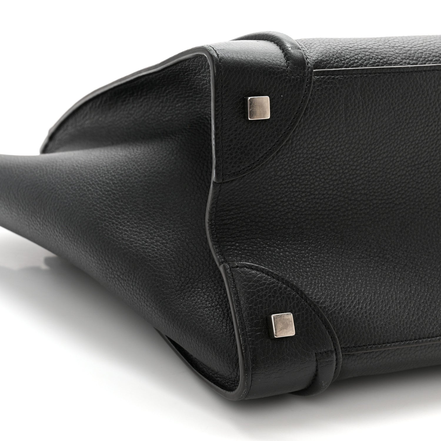 Celine Drummed Calfskin Mini Luggage Black 8 of 10