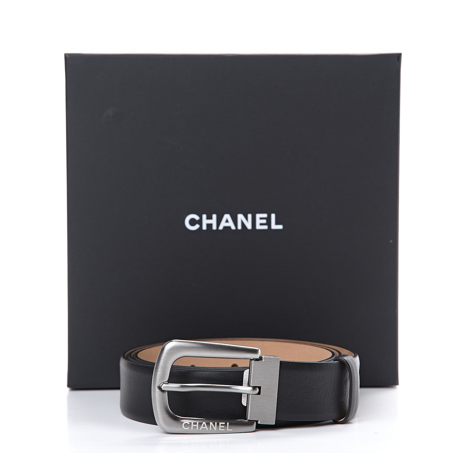 Chanel Calfskin Belt 95 38 Black 8 of 8