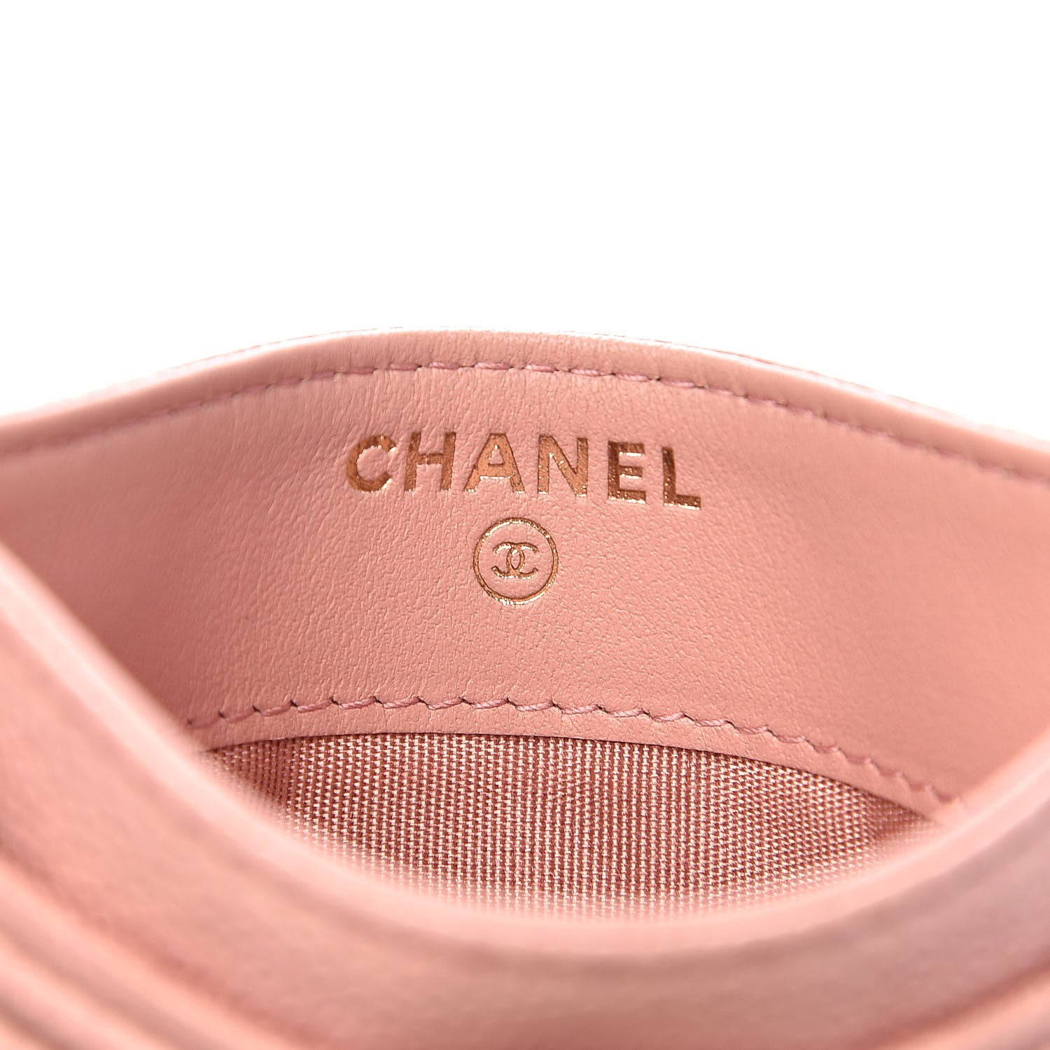 Chanel Caviar Quilted Boy Card Holder Light Pink 6 of 9