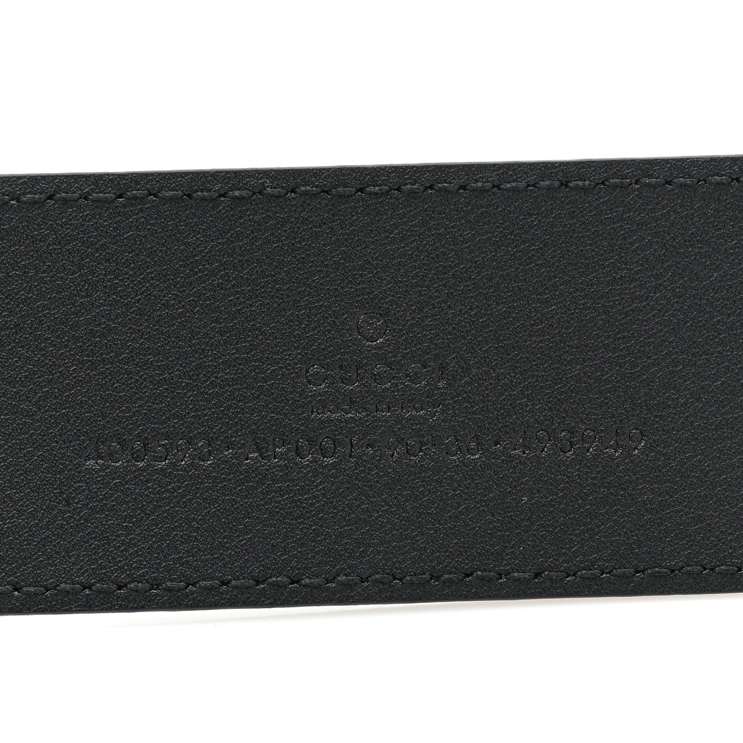 Gucci Calfskin Double G 40mm Belt 90 36 Black 4 of 5