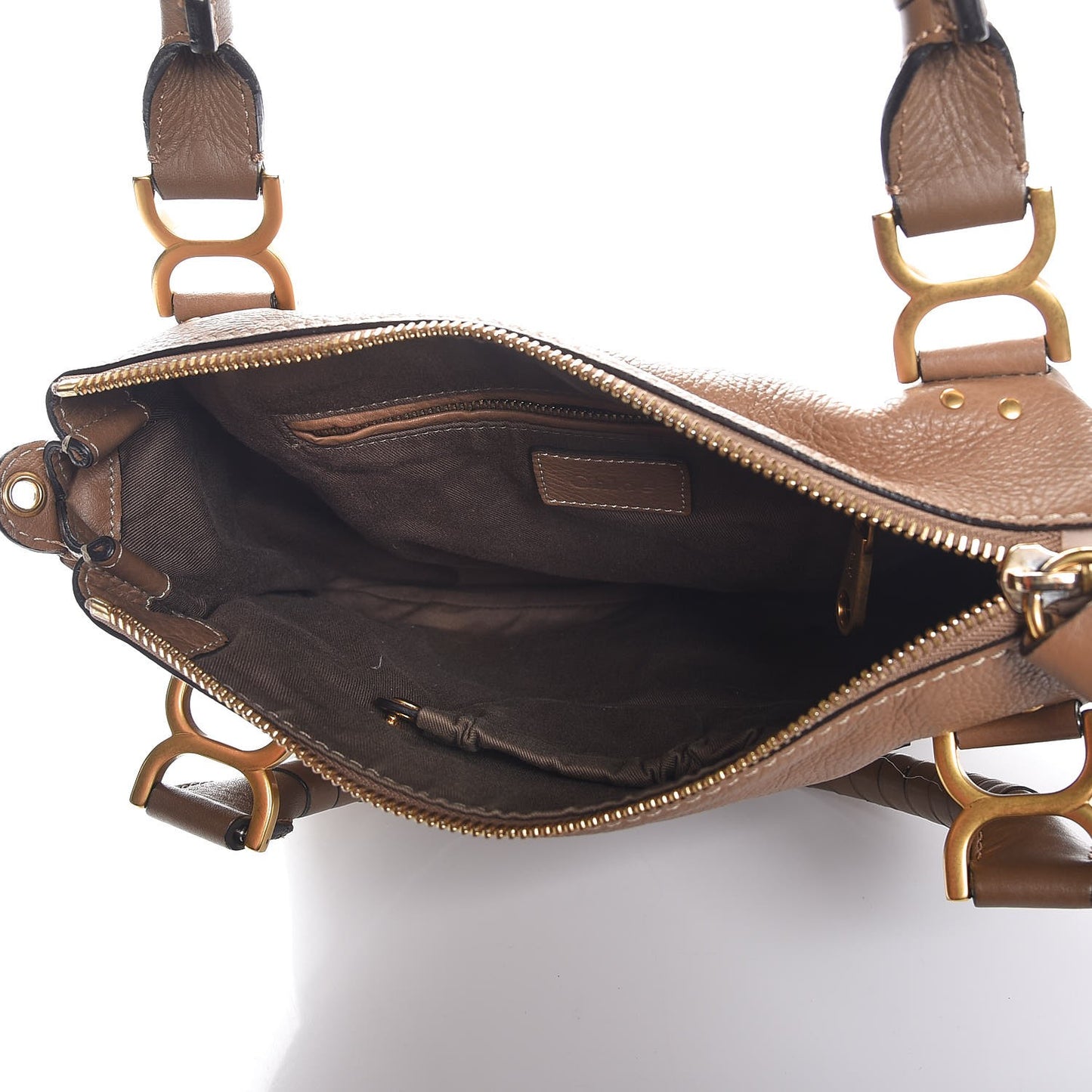 Calfskin Medium Marcie Satchel Nut