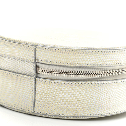 Chanel Metallic Lizard Round As Earth Evening Bag Silver 10 of 14