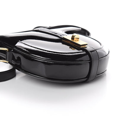 Celine Patent Calfskin Besace Small 16 Black 7 of 8