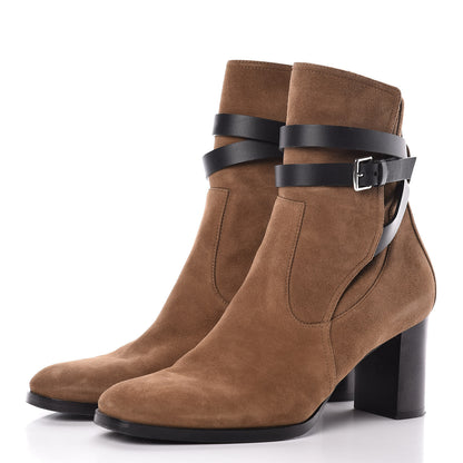 Hermes Suede Womens Songe 70 Low Boots 40 3 of 9