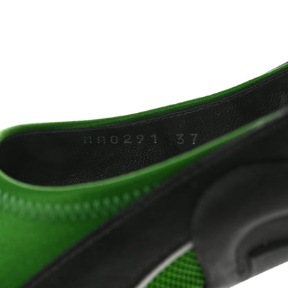 Louis Vuitton Calfskin Archlight Slingback Pumps 37 Black Green 6 of 8