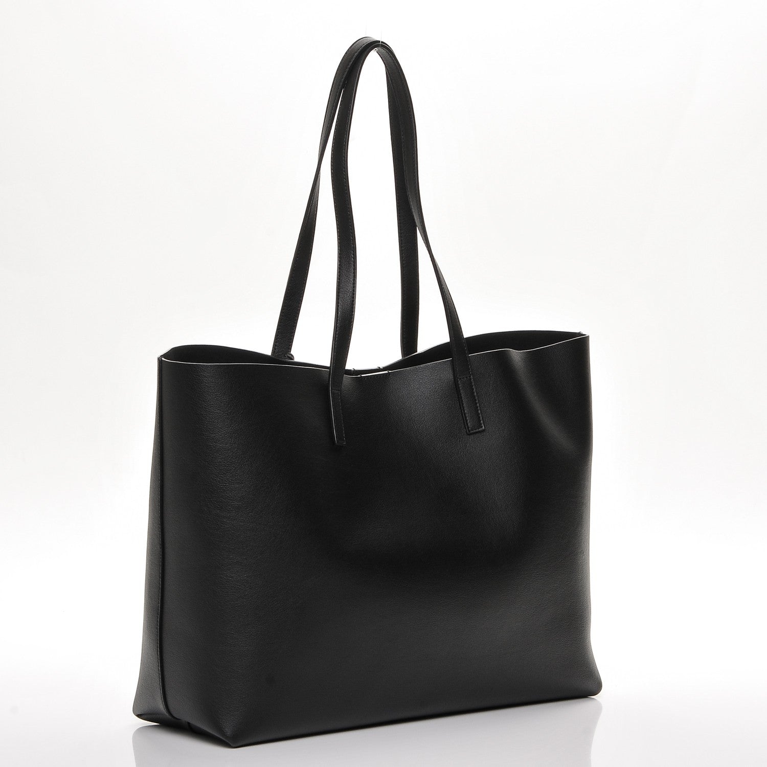 Saint Laurent Calfskin Large Shopping Tote Black 3 of 7